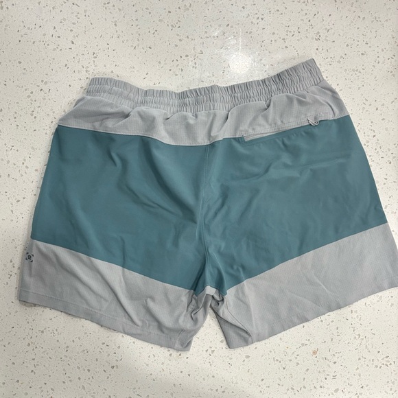 lululemon athletica Teal and blue Swim Trunks. 5” inseam. XL - Picture 2 of 4